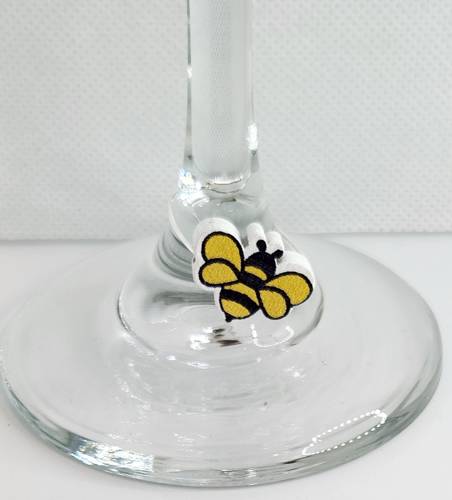 Bee Happy Wine Charms — Set of 6