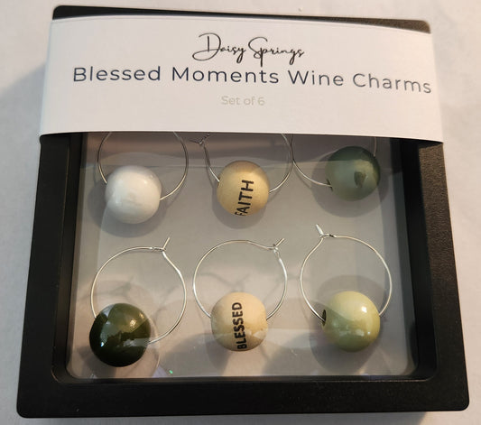 Blessed Moments Wine Charms — Set of 6