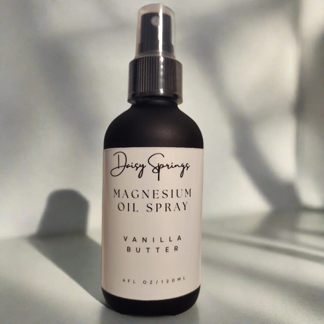 4 oz magnesium spray that reminds you of pastries. Vanilla butter scented.